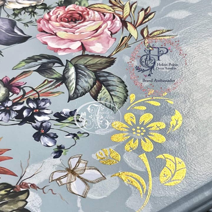 Hokus Pokus - Wholesale Wall Decal/Stickers - Vintage Blooms Decor Transfer - Large 6 Sheets4