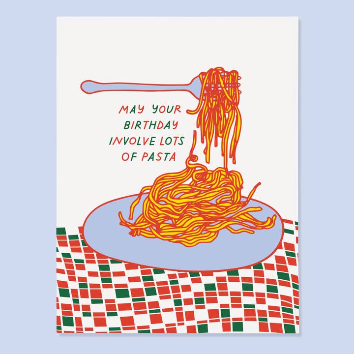 Pasta Bday Card for wholesale by The Good Twin