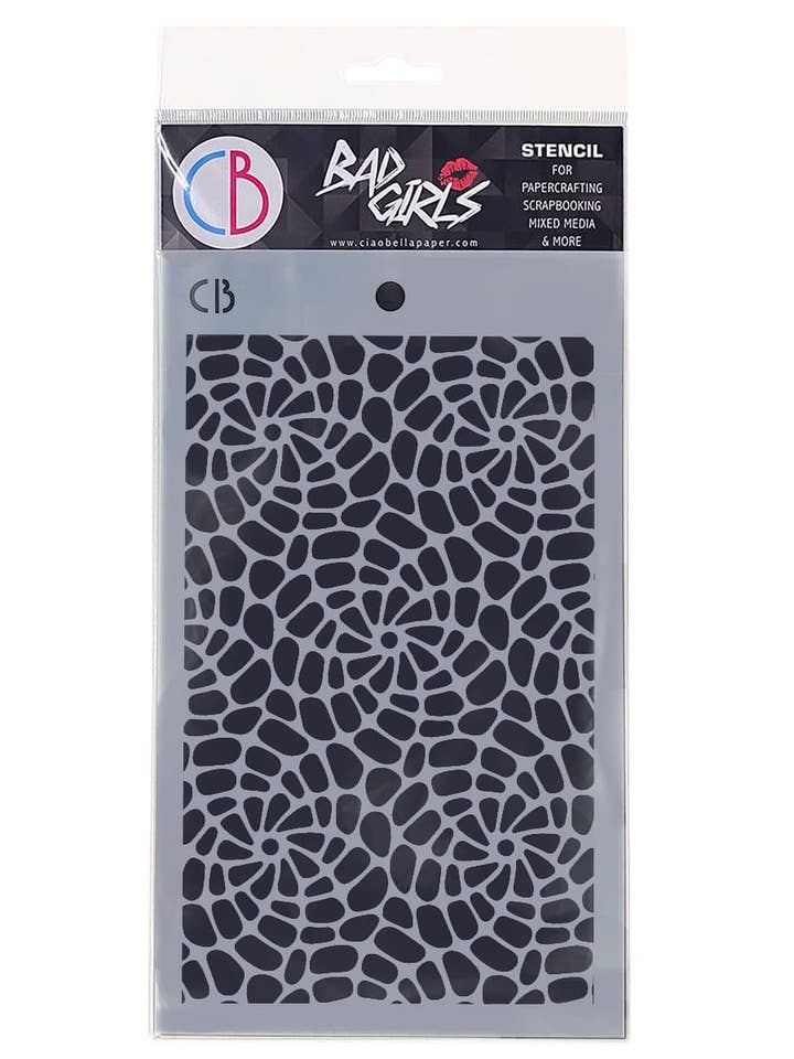 Ciao Bella Texture Stencil 5"x8" Spiral Helix for wholesale by Ecstasy Crafts Distributing