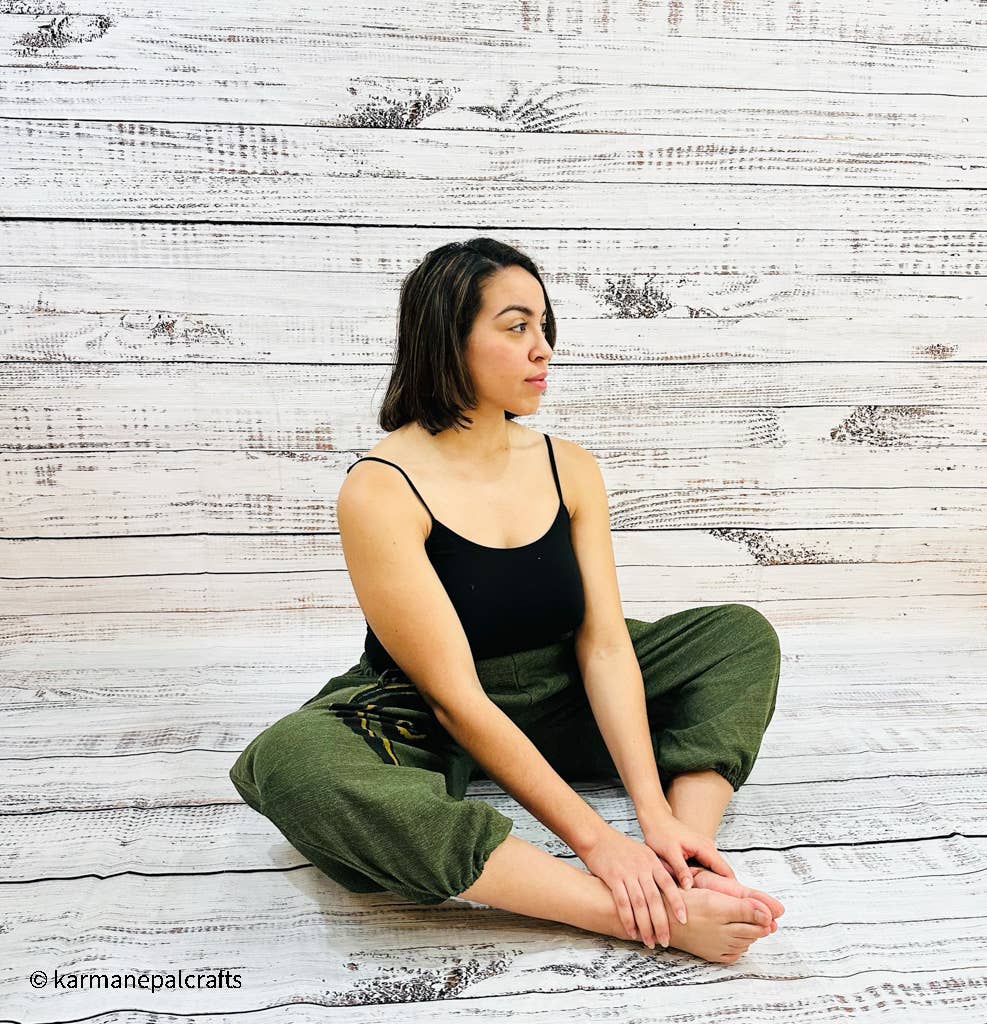 Karma Nepal Crafts – Großhandel Hose – Damen – Haremshose aus Baumwolle mit Spiralmuster3