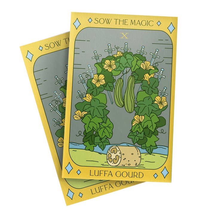 Sow the Magic - Wholesale Plant seeds - Luffa Gourd Tarot Seed Packet2