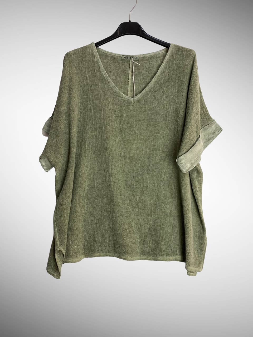 la maison des fibres naturelles – Engroshandel T-shirt – til kvinder – T-shirt i hør- og bomuldsblanding, 10 % hør, 90 % bomuld, model 676325