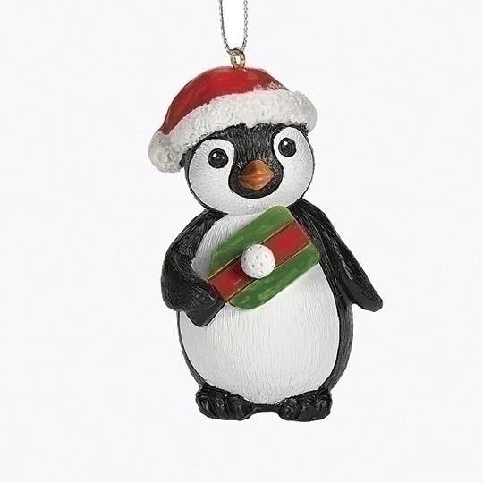 Pickle Ball Penguin Ornament; 24-piece Display for wholesale by Roman