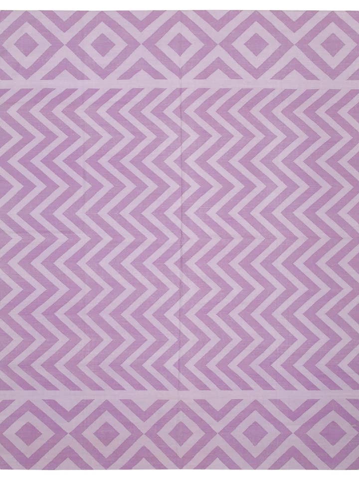 8x10 Purple Dhurrie Rug - 32493 for wholesale by RUG N CARPET