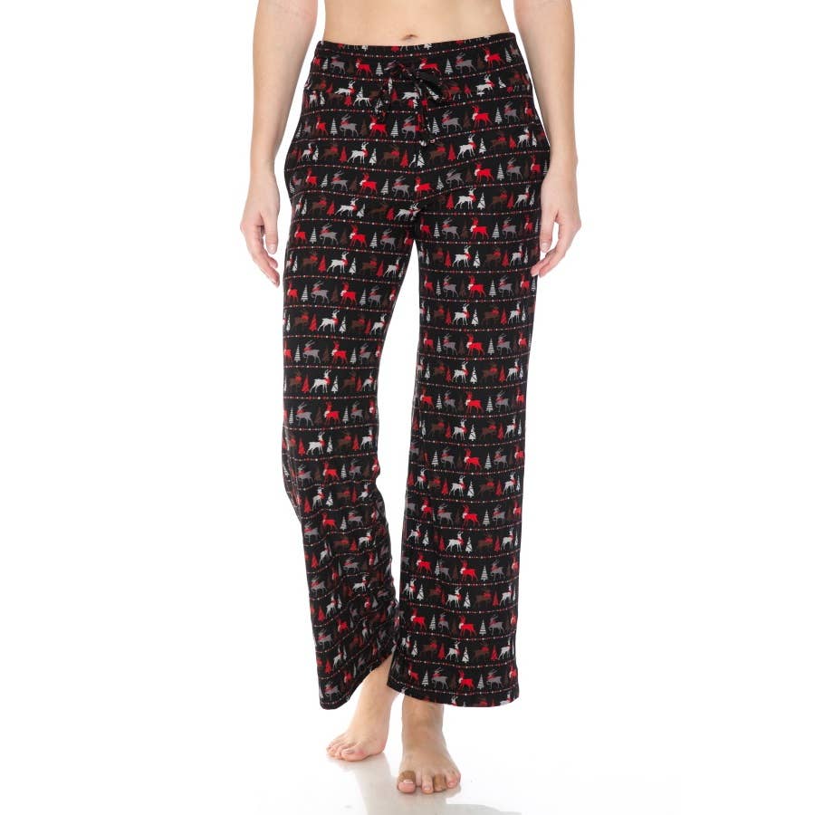 MULTI Buttery Soft Print Pajama Pants with Drawstring for wholesale on Faire1