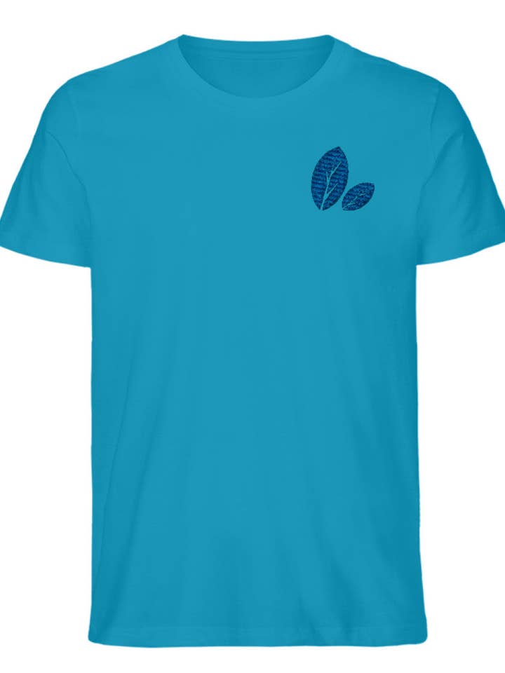 STICK Logo Design Stick in Blue - Men's Premium Organic Shirt for wholesale by GARTENFAN