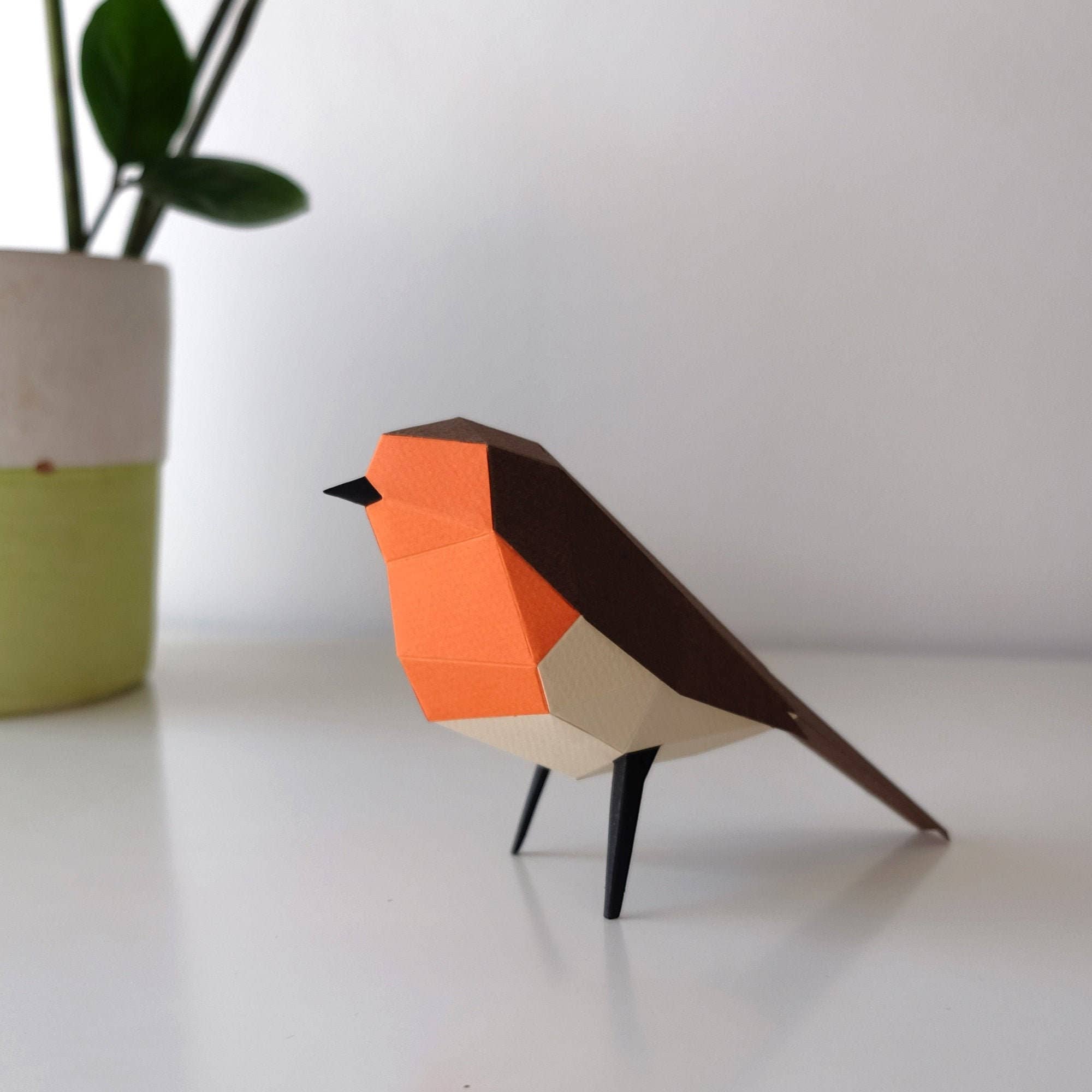 PLEGO - Wholesale DIY Craft Kit - ERITHACUS RUBECULA - paper bird1