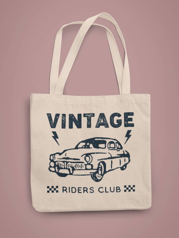 Vintage Økologisk Tote for engroshandel hos Happy Baxter