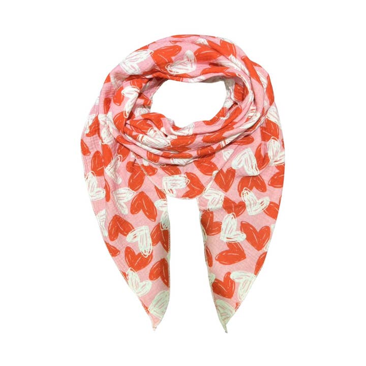 Pañuelo triangular - Corazones para venta al por mayor de Fox by Ren GmbH