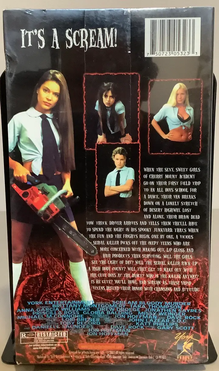 Real Retro – wholesale Musiktillbehör – SCREAM BLOODY MURDER VHS-kassett Förseglad Läskig Skräckfilm1
