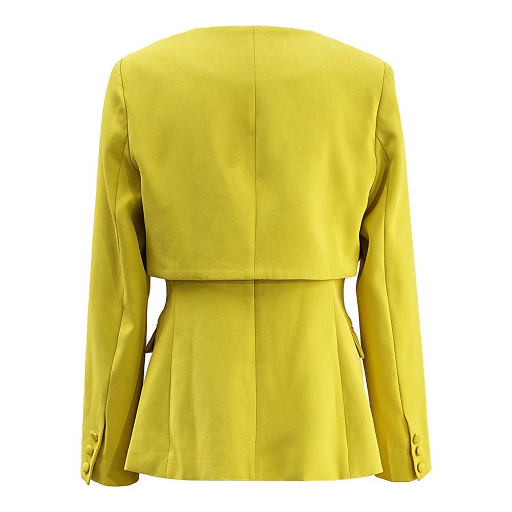 Productseeker – wholesale Suit set – Women′s – SET6-34Y Chic Autumn Lapel Suit & Pleated Trousers Set10