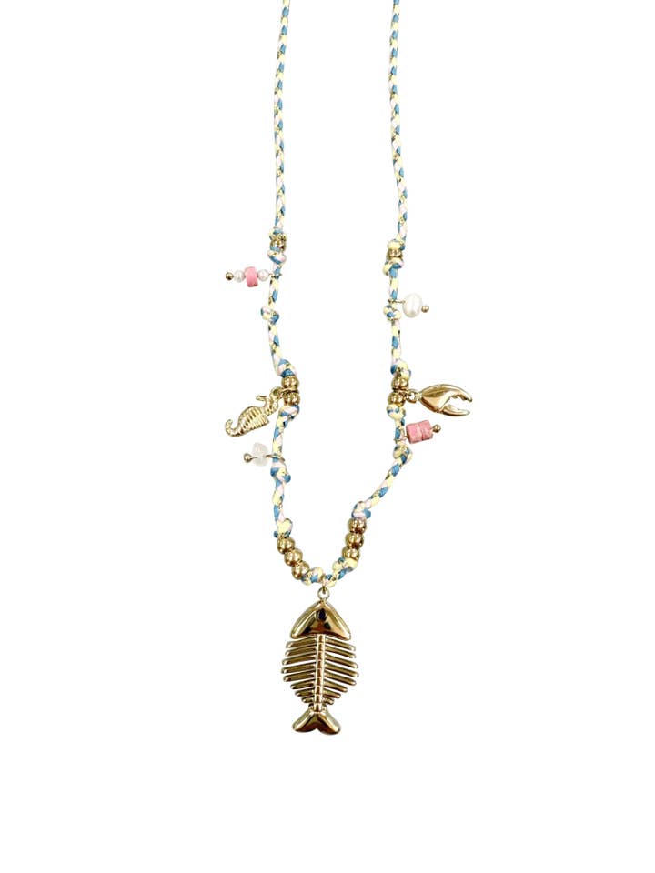 Sunny Fish Charm Necklace for wholesale by Gemelli
