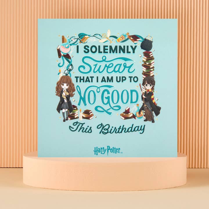 Harry Potter Anime Birthday Card - I Solemnly Swear for wholesale by Cardology