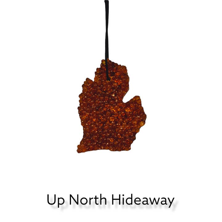 Pic's & Wic's LLC - Wholesale Car Freshener - Unisex - Up North Hideaway - Michigan Mitten Air Freshener