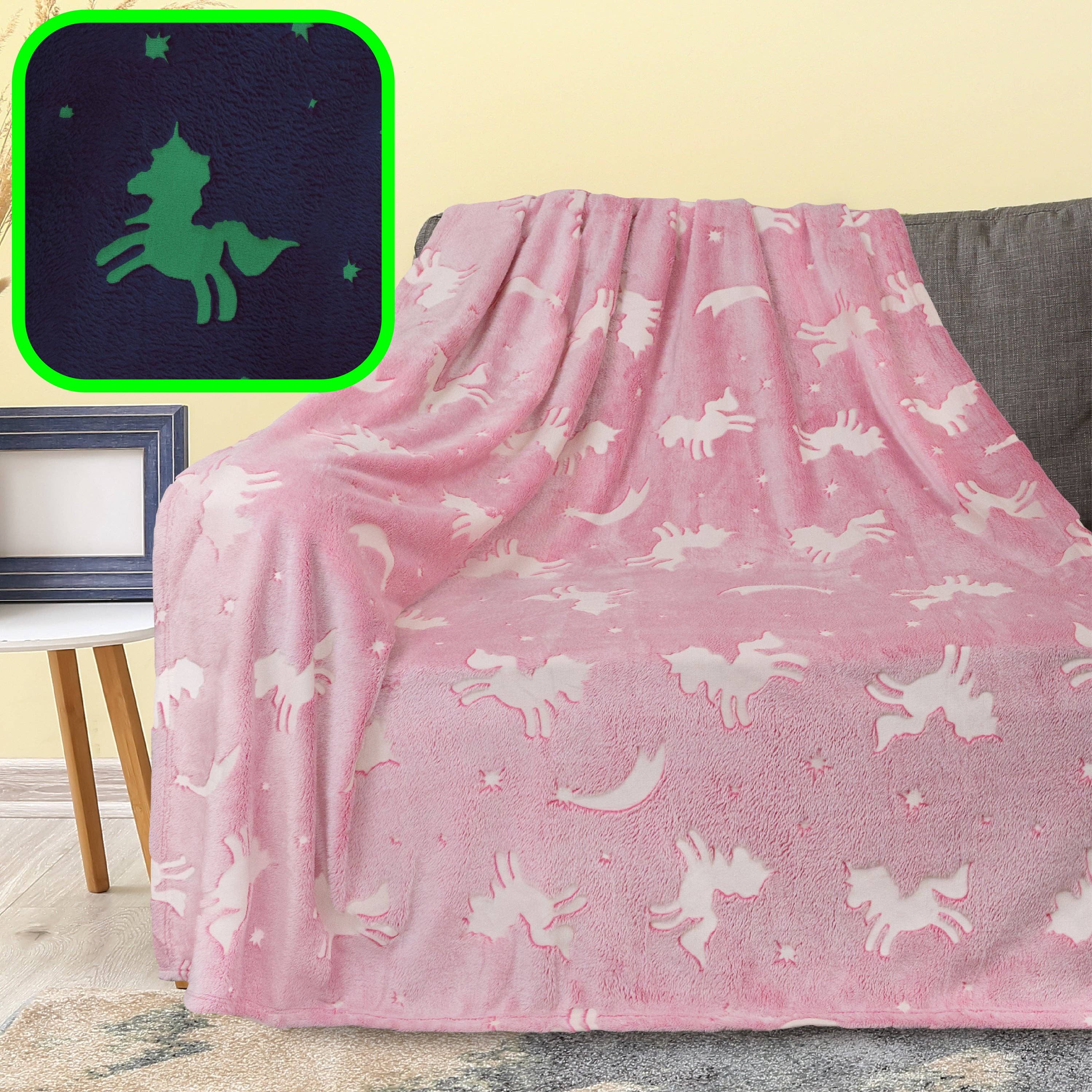Pavilia – wholesale Throw blanket – Glow In The Dark Fleece Throw Blanket22