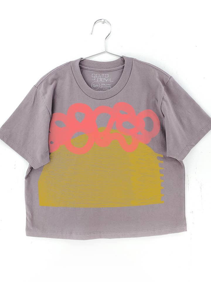 Go To Devil - Wholesale Screen Printed T-Shirt - Women's - Wander Elaine Heavyweight High Waist Boxy Tee2