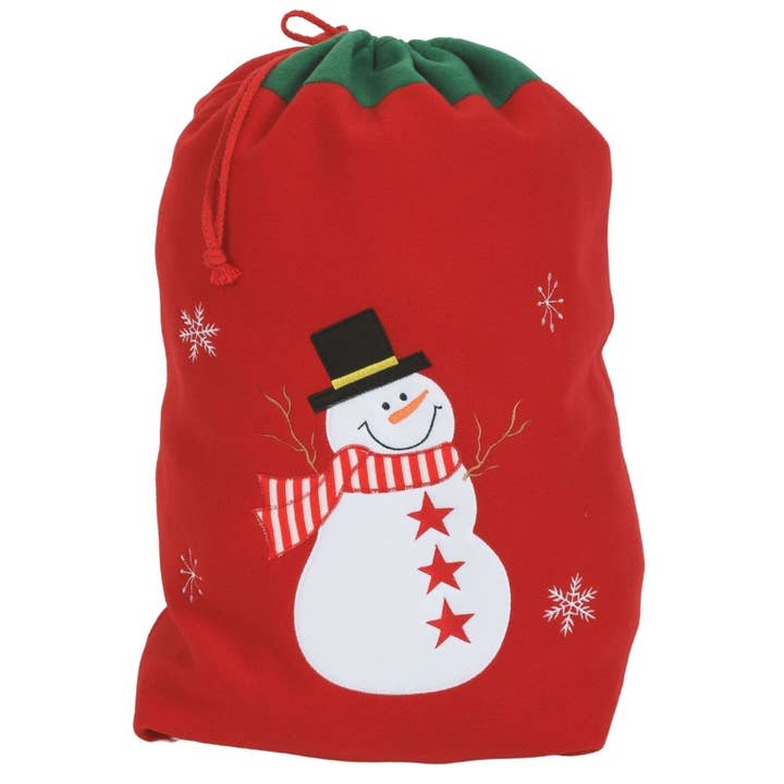 Classic Santa Sack - Snowman for wholesale by Snug as a Bug