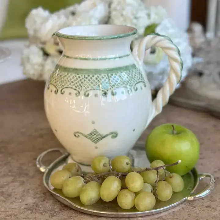 Burano Green Small Pitcher - New for wholesale on Faire1