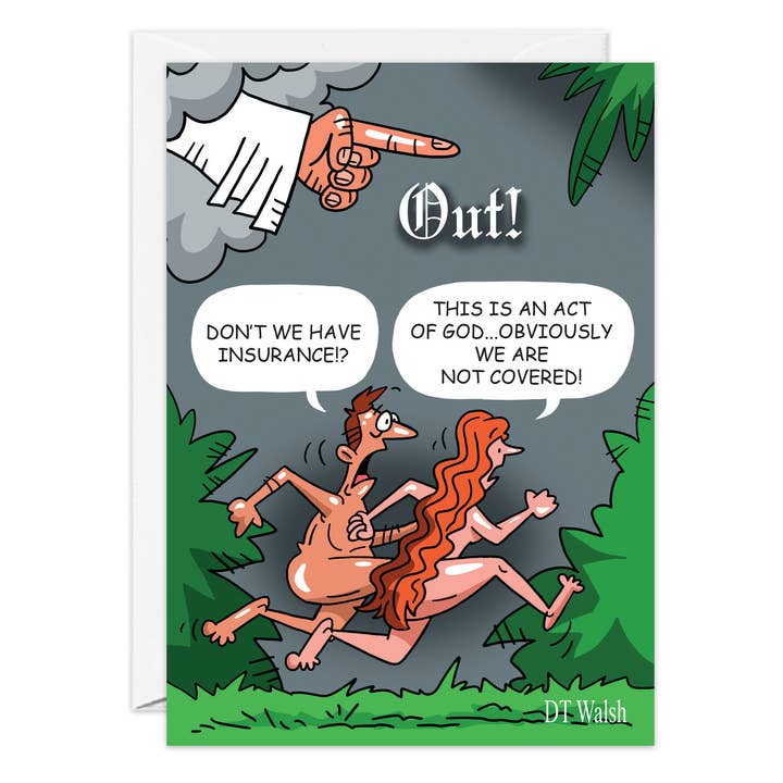 Act Of God Birthday Card - 9260 for wholesale by Oatmeal Studios