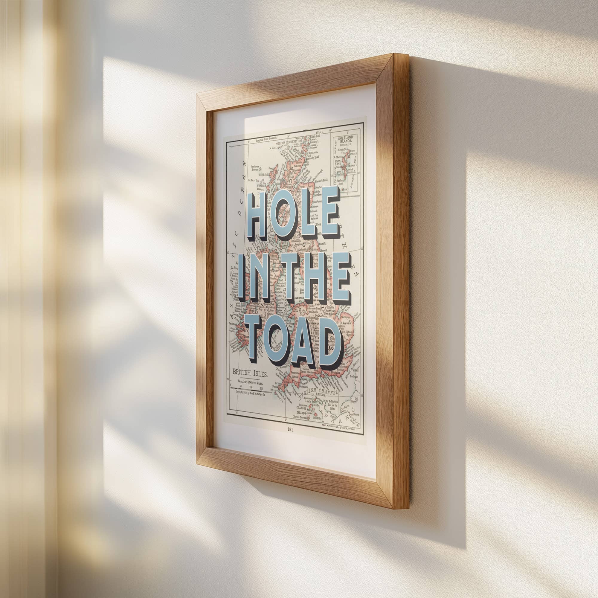 Timmy Loves - Wholesale Art Print - Hole In The Toad - Great Britain Map Art Print1