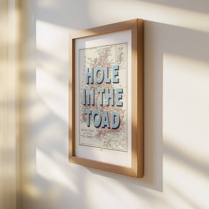 Timmy Loves - Wholesale Art Print - Hole In The Toad - Great Britain Map Art Print1