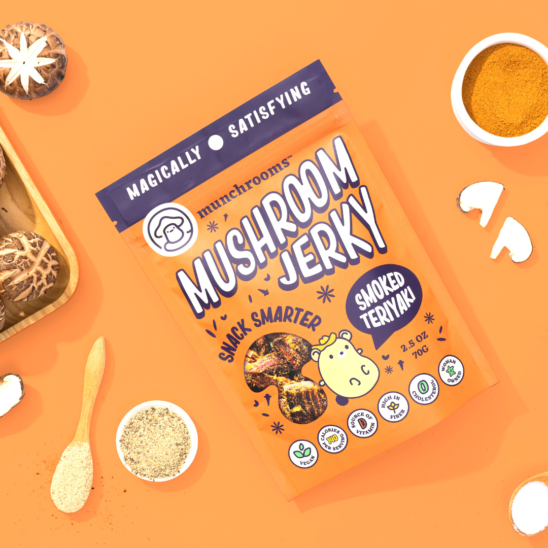 munchrooms - Vente Viande séchée - Jerky de champignons fumé Teriyaki4