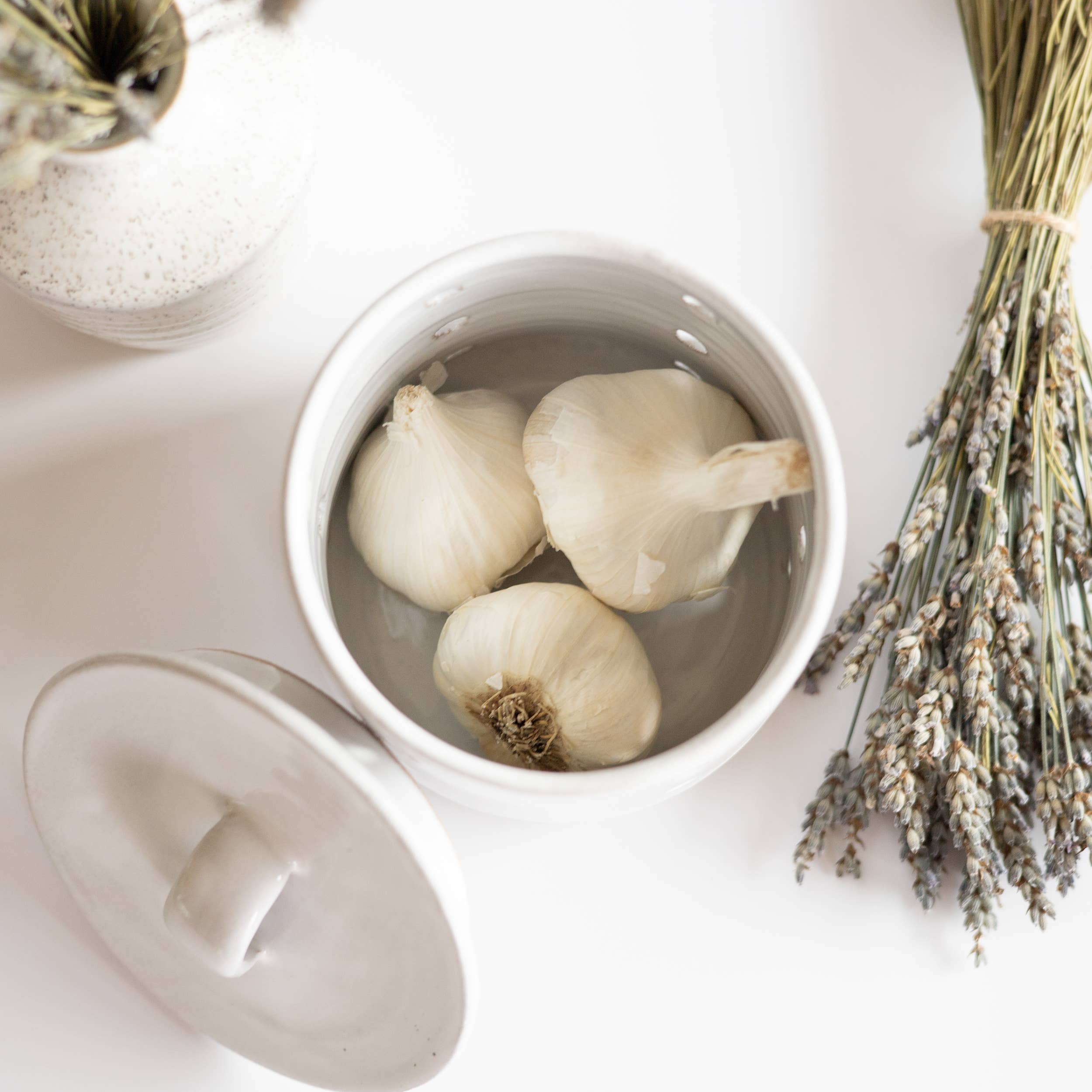 Camilla's Collection - Wholesale Kitchen Storage/Organizer - Ceramic Garlic Keeper | Modern Design | Handmade Stoneware 1