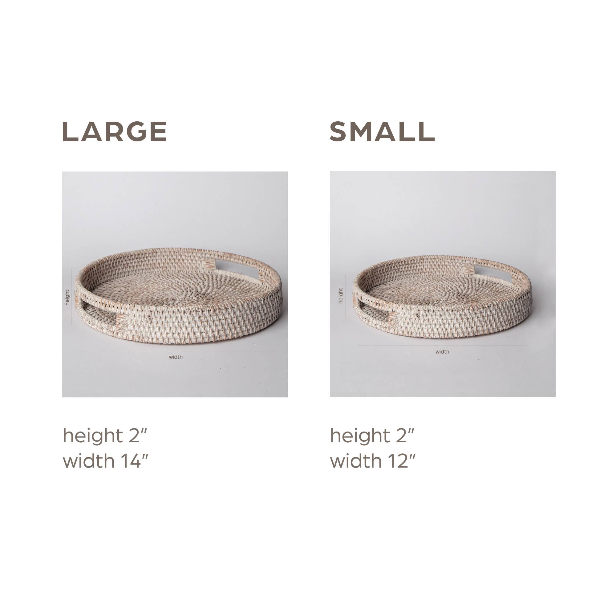 Porto Boutique - Vente Plateaux décoratifs - Plateau décoratif – Décoration de table ronde en rotin8