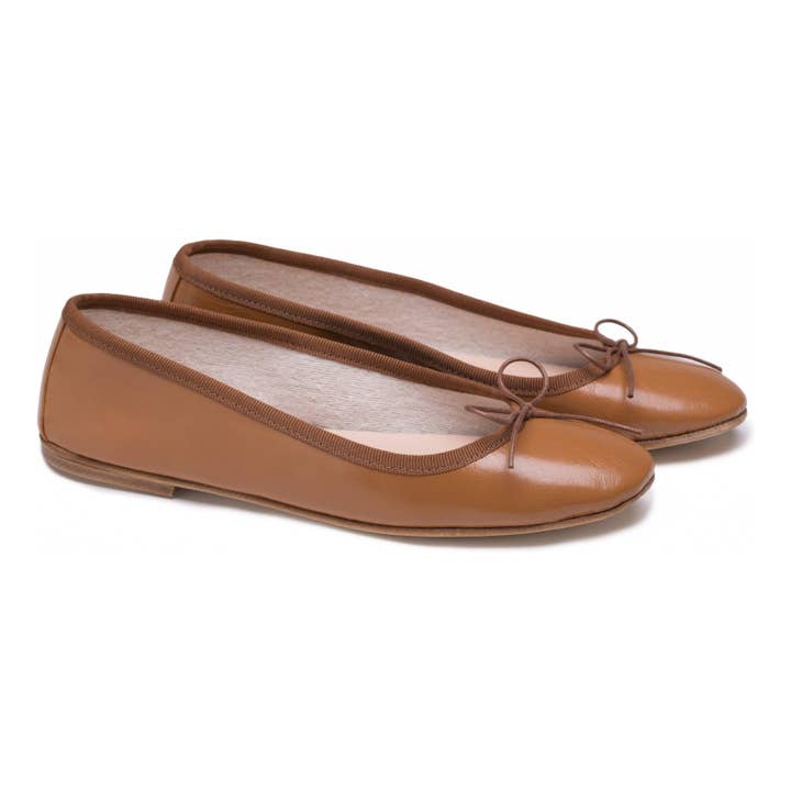 Bailarina NICOLE en piel de napa para venta al por mayor de Spelta Milano