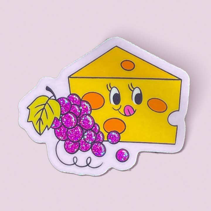 Autocollant Cheese Board Sparkle pour la vente par Salad Days