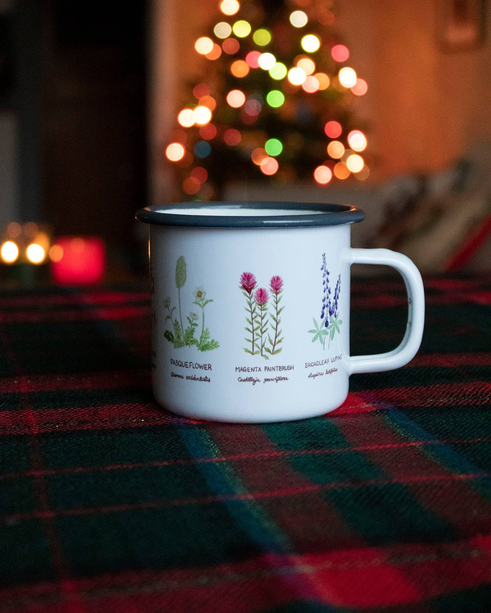 Yardia - Wholesale Coffee Mug - Wildflowers Camp Mug - Enamel Mug - Camping Mug3