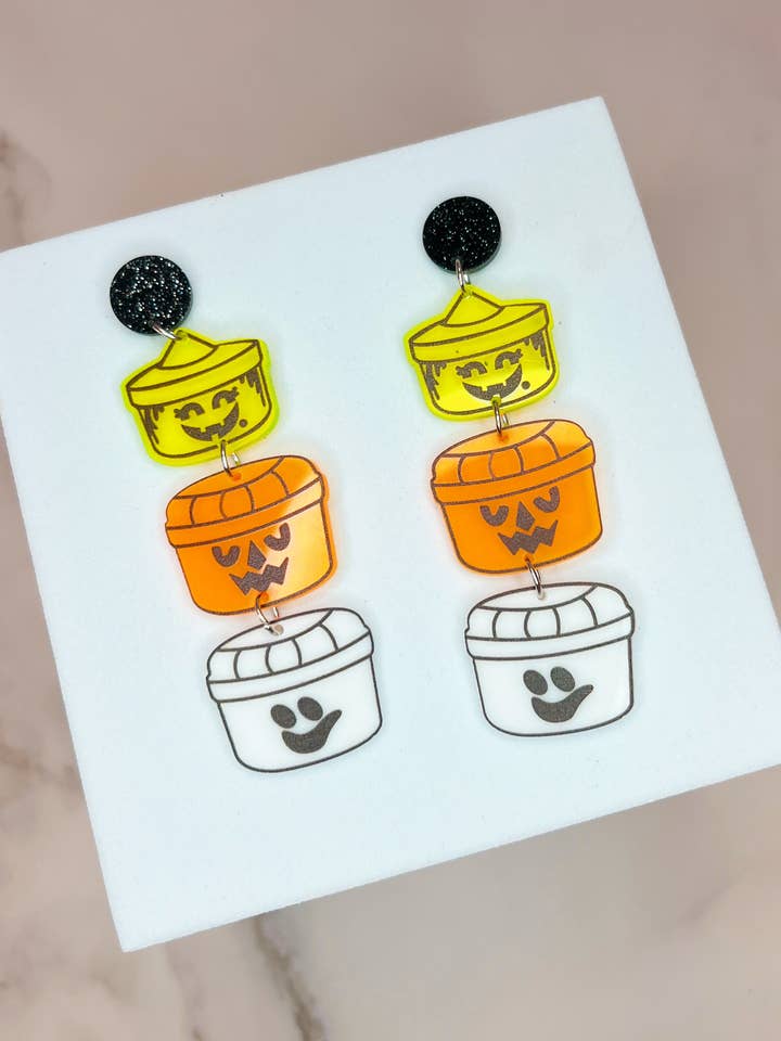 Haunted Happy Meal - McDonalds Halloween Inspired Earrings for wholesale by NatterDoodle