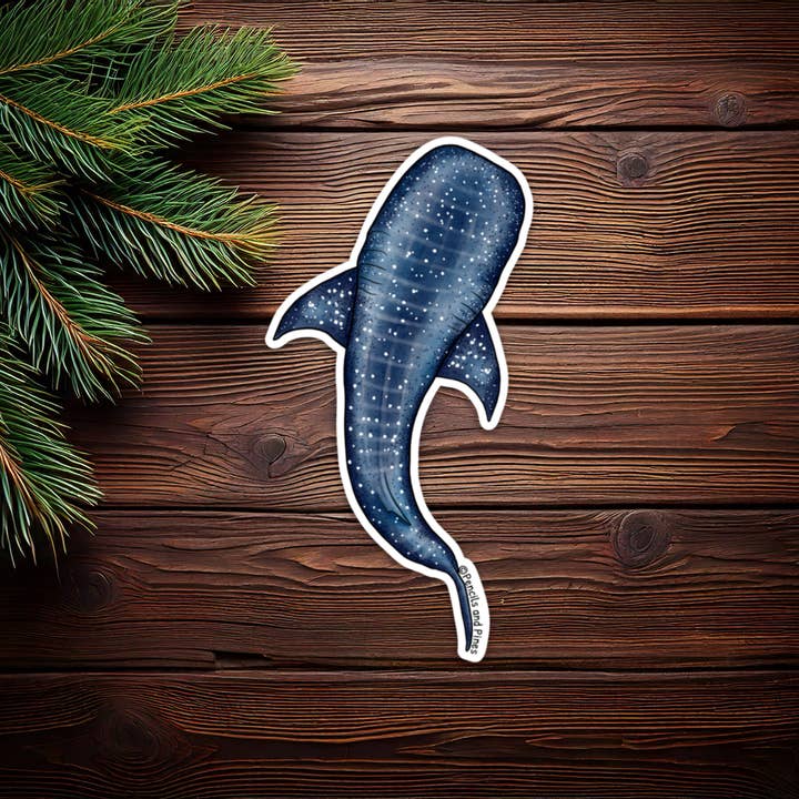 Whale Shark Sticker for wholesale by Pencils and Pines