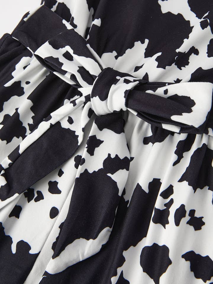 Rylee Faith Designs - Wholesale Jumpsuit - Kids - Girls' Cow Pattern Jumpsuit