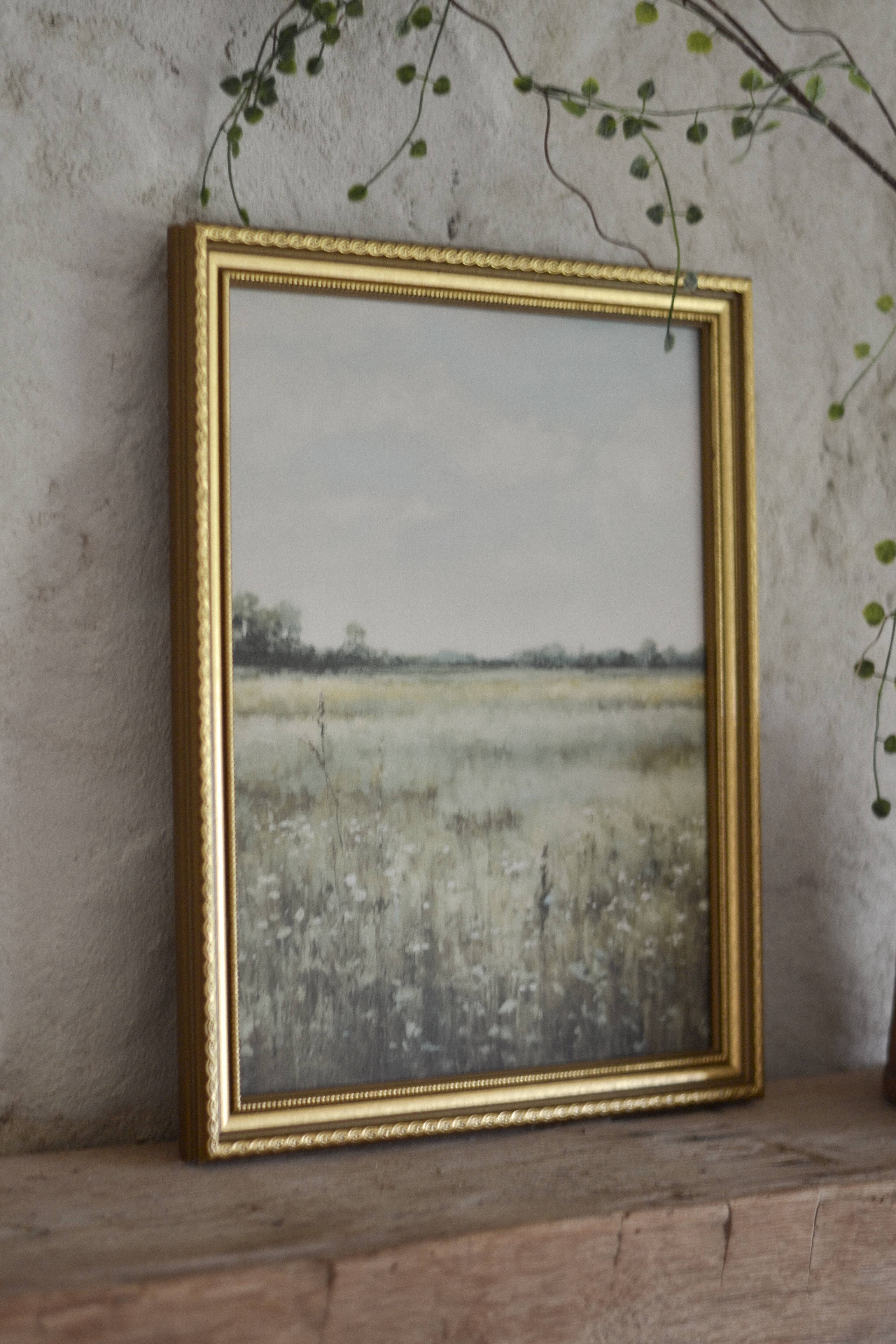 White Gables Home By Aimee Weaver Designs - Wholesale Art Print - Windswept Field Artwork2