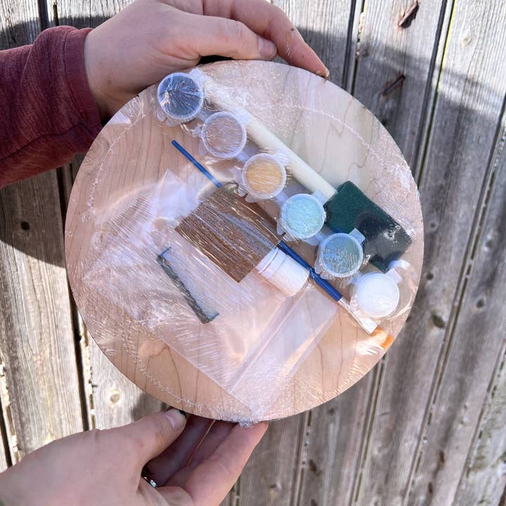 Country Roads Rustic Decor – wholesale DIY-pysselkit – Fristående Kanin Med Glasögon (Oavslutat Gör-det-själv-kit)