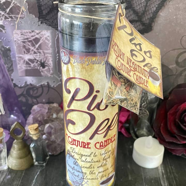 Black Dahlia Boutiques - Wholesale Votive kaars - Piss Off omkeer/Banishing Spreuk Toveren Kaars