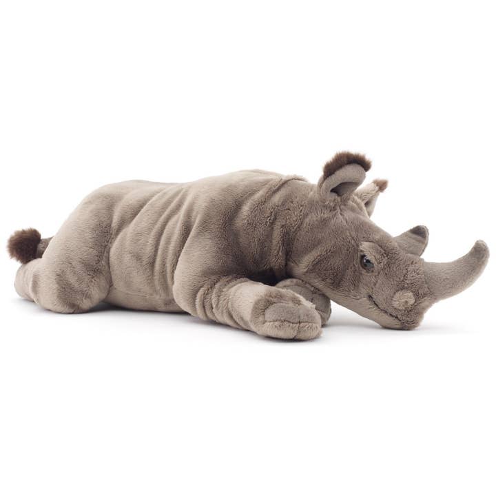 Uni Toys - Wholesale Stuffed/Plush Toy - Kids & Baby - Rhino lying down - 54 cm (length) - cuddly/plush toy2