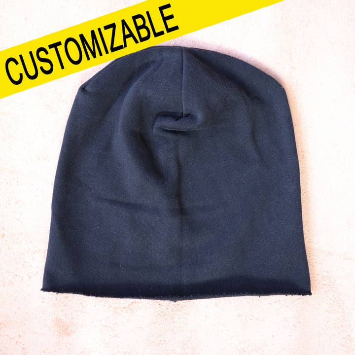 Purple Sardine - Vendita all'ingrosso Berretto - Donna - 481 Berretto in tessuto felpa nera, berretti personalizzabili1