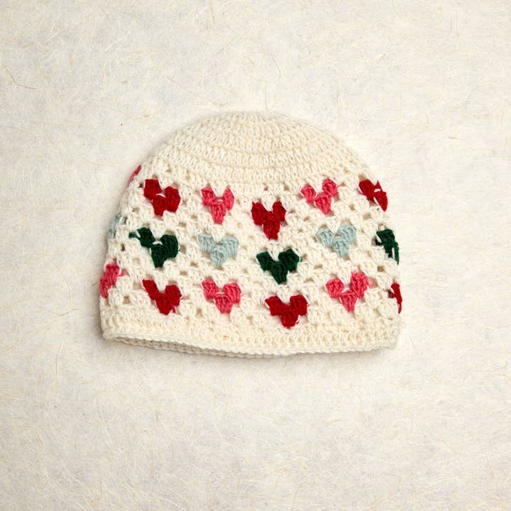 By Many Hands - Wholesale Beanie - Women's - Carina Frostberry Crochet Beanie1