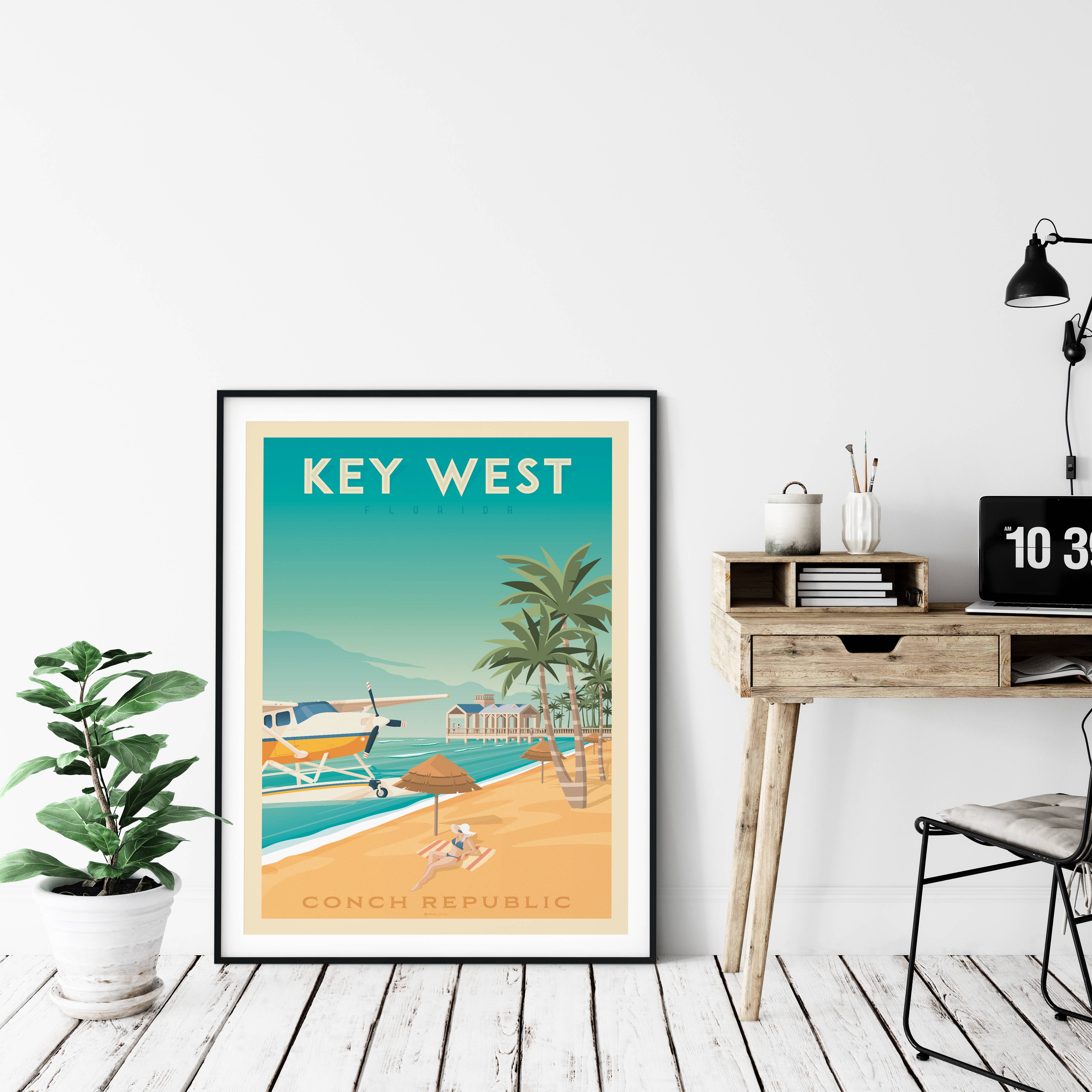 Olahoop Travel Posters - Wholesale Poster - Key West Florida - United States Travel Poster1