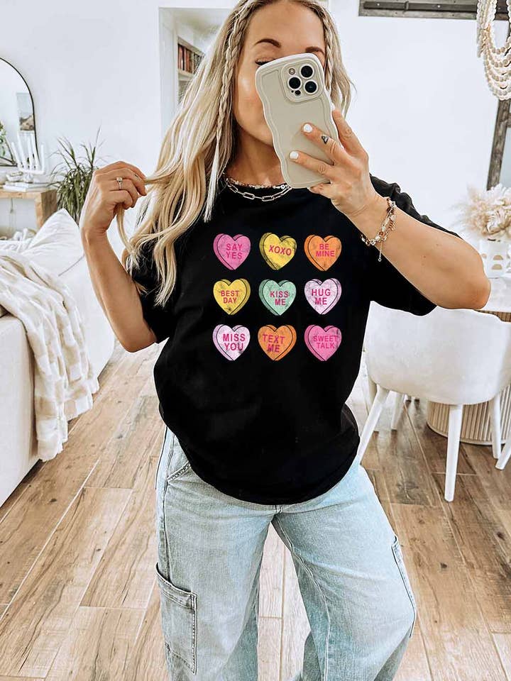 Valentines Day Graphic Tee| K010T for wholesale by Khristee