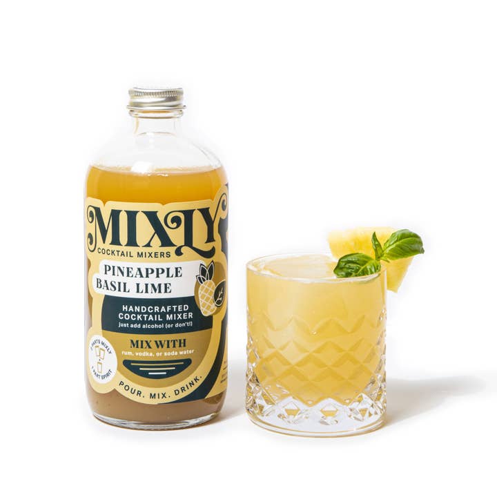 Mixly - Wholesale Cocktail Mix/Syrup - Pineapple Basil Lime Mixer