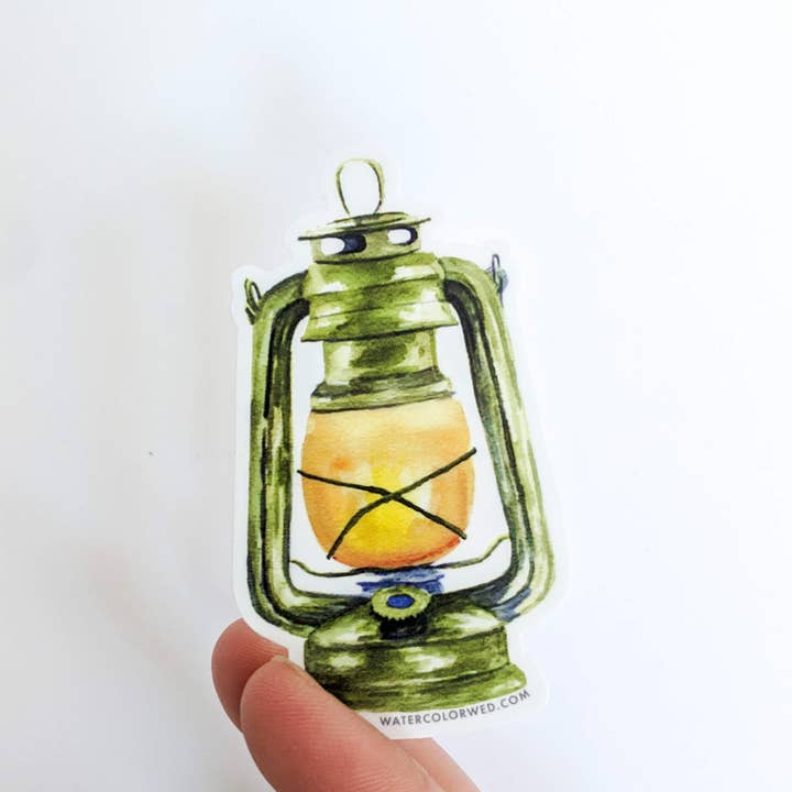 Watercolor Wednesday - Vendita all'ingrosso Adesivo - Adesivo Lanterna Vintage2