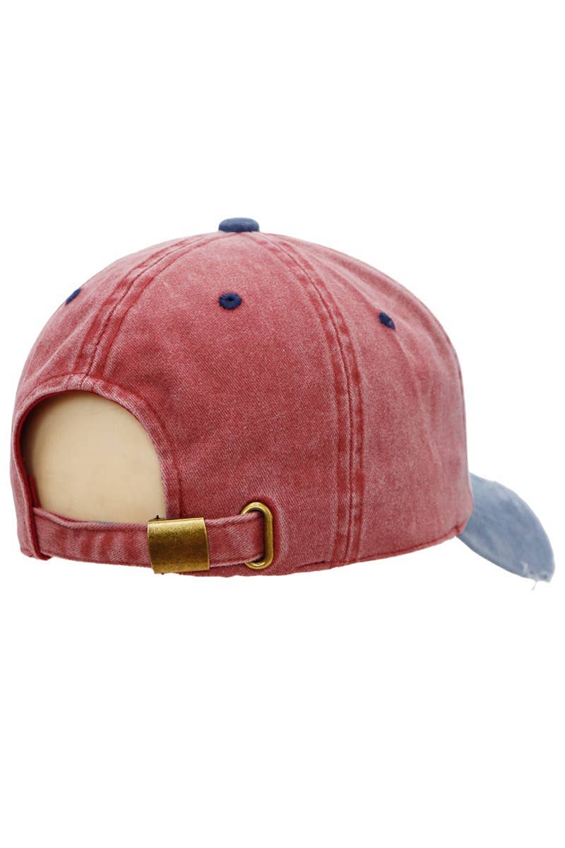 Cap Zone - Wholesale Baseball Cap - Unisex - Distressed Dirty Wash Five Panel Baseball Cap3