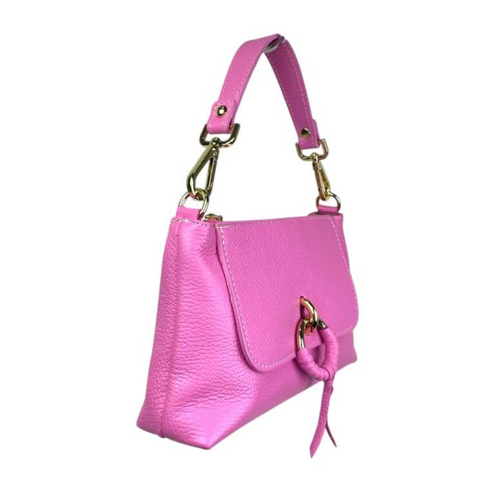 Chenson & Gorett - Wholesale Top Handle Bag - Women's - Leather Handbag with Shoulder Strap and Decorative Front13