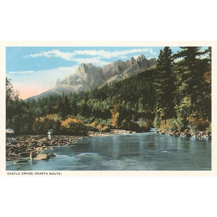 Found Image Press - Wholesale Magnet - Magnet CA-720 Castle Crags, Shasta