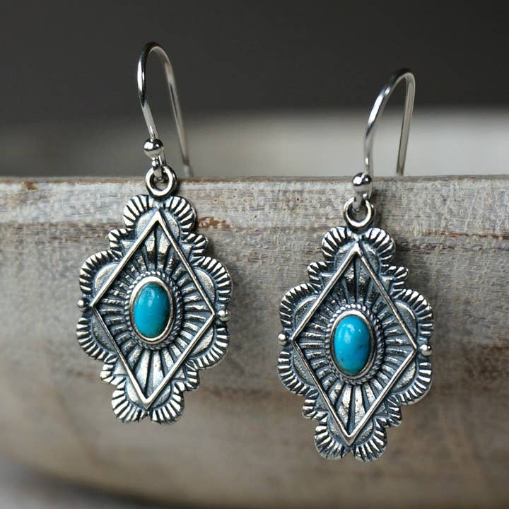 Sowell Jewelry - Wholesale Dangle Earrings - Leif Turquoise Earrings0