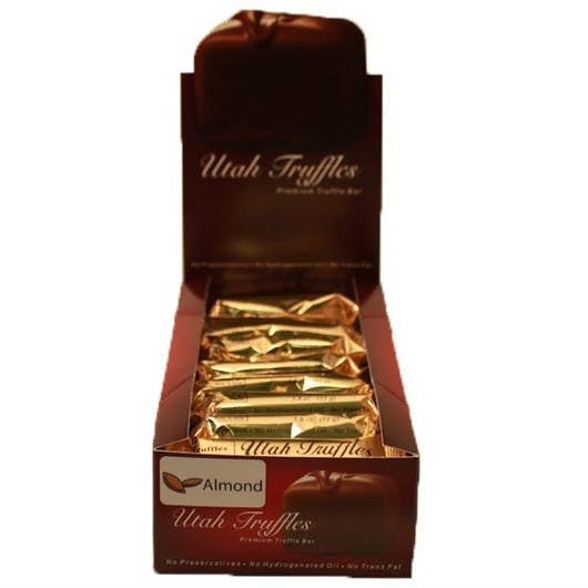 The Nut Garden, Sweetables, Utah Truffles - Wholesale Chocolate Bar - Utah Truffle | Truffle Bar | Mint Milk Chocolate | 24 count