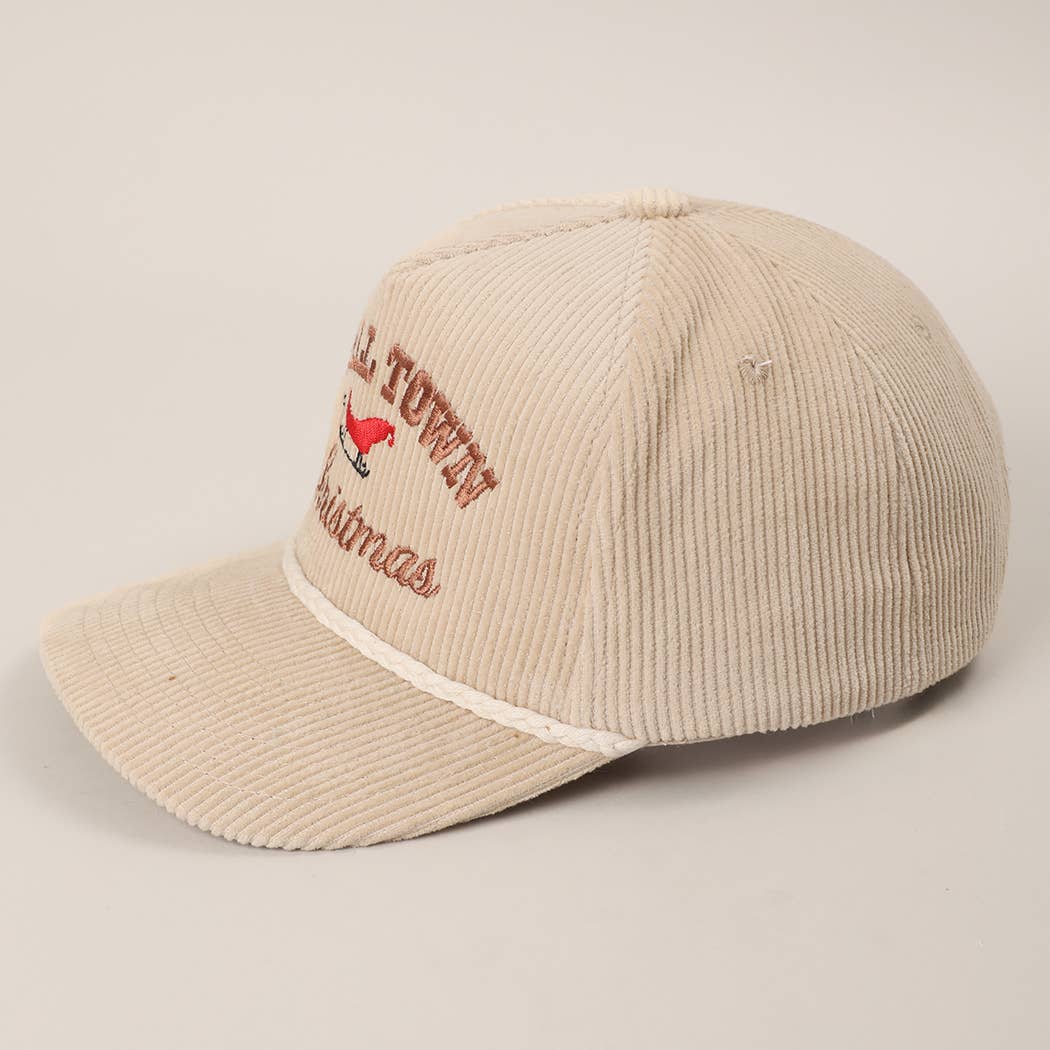 Fashion City – wholesale Trucker hat – Women’s – SMALL TOWN CHRISTMAS Corduroy Rope Trucker Hat10